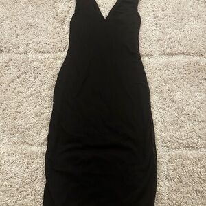 AFRM Black Backless Dress